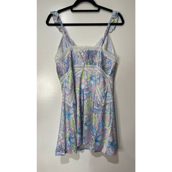 For Love & Lemons Midsummer Floral Slip Dress Size Large NWT Romantic Corset - Picture 10 of 15